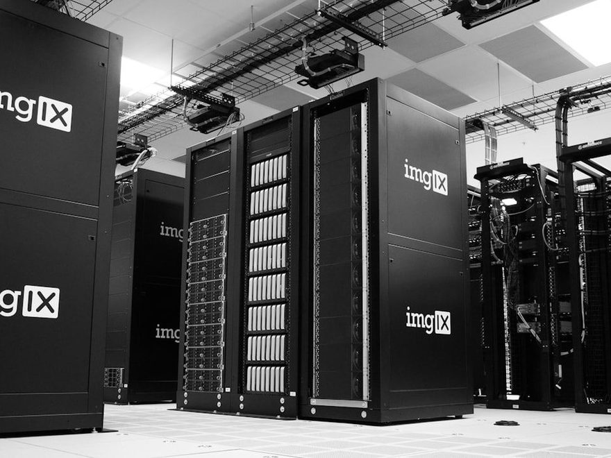 Server racks in a data center